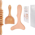 Komogir 3-in-1 Wood Therapy Massage Tools for Lymphatic Drainage and Body Sculpting