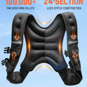 Renoj Weighted Vest for Fitness: 6lb-20lb Fixed Weights, Reflective Strips, Storage Pocket