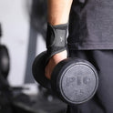 HiRui 2 Pack Wrist Compression Strap and Wrist Brace Sport Wrist Support for Fitness, Weightlifting, Tendonitis, Carpal Tunnel Arthritis, Pain Relief-Wear Anywhere-Adjustable (Black)