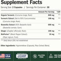 Boswellia Serrata Turmeric Curcumin Supplement for Inflammation and Joint Support
