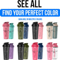 Velomix 28oz Protein Shaker Bottles - 2 Pack, Leak-Proof