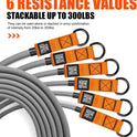 HPYGN Heavy Resistance Bands 300LBS Exercise Bands Set
