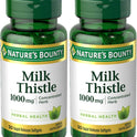 Nature's Bounty Milk Thistle 1000mg, Herbal Health Supplement, Daily Supplement, Gluten Free, Rapid Release Softgels, 50 Ct