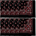Peacock Crew Premium Soft Cotton Bandanas Paisley 22 x 22 inches