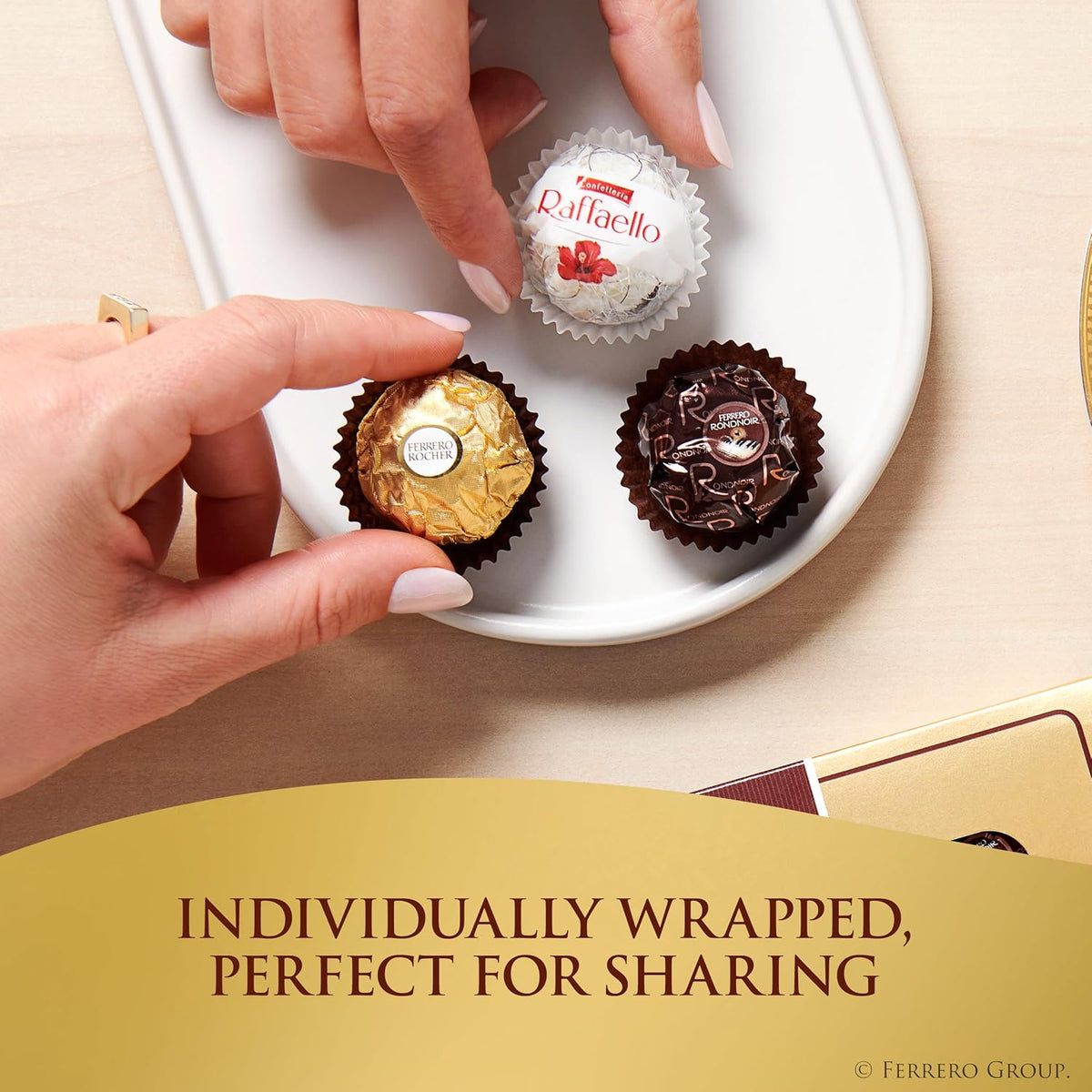 Ferrero Collection, 12 Count, Premium Gourmet Assorted Hazelnut Milk Chocolate, Dark Chocolate and Coconut, 4.6 oz