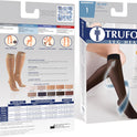 Truform 15-20 mmHg Women's Knee High Compression Stockings, 20 Denier, Nude, Medium
