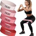 Tribe Fabric Resistance Bands for Working Out - 5 Piece Set for Legs and Glutes
