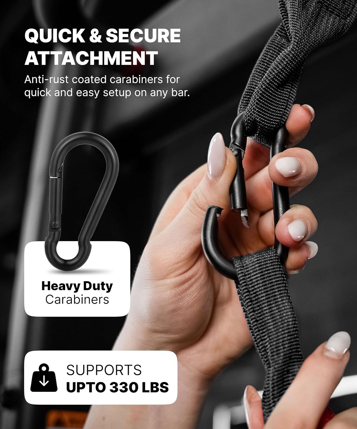DMoose Fitness Hanging Ab Straps - Soft Padded Straps for Core Workouts