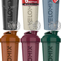 VELOMIX 28 oz Protein Shaker Bottle - 6 Pack, Earth Tones