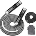 Redify Weighted Jump Rope for Workout Fitness (1LB), Tangle-Free Ball Bearing Rope