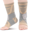 INDEEMAX Copper Infused Ankle Brace for Women and Men, Ankle Compression Sleeve Support