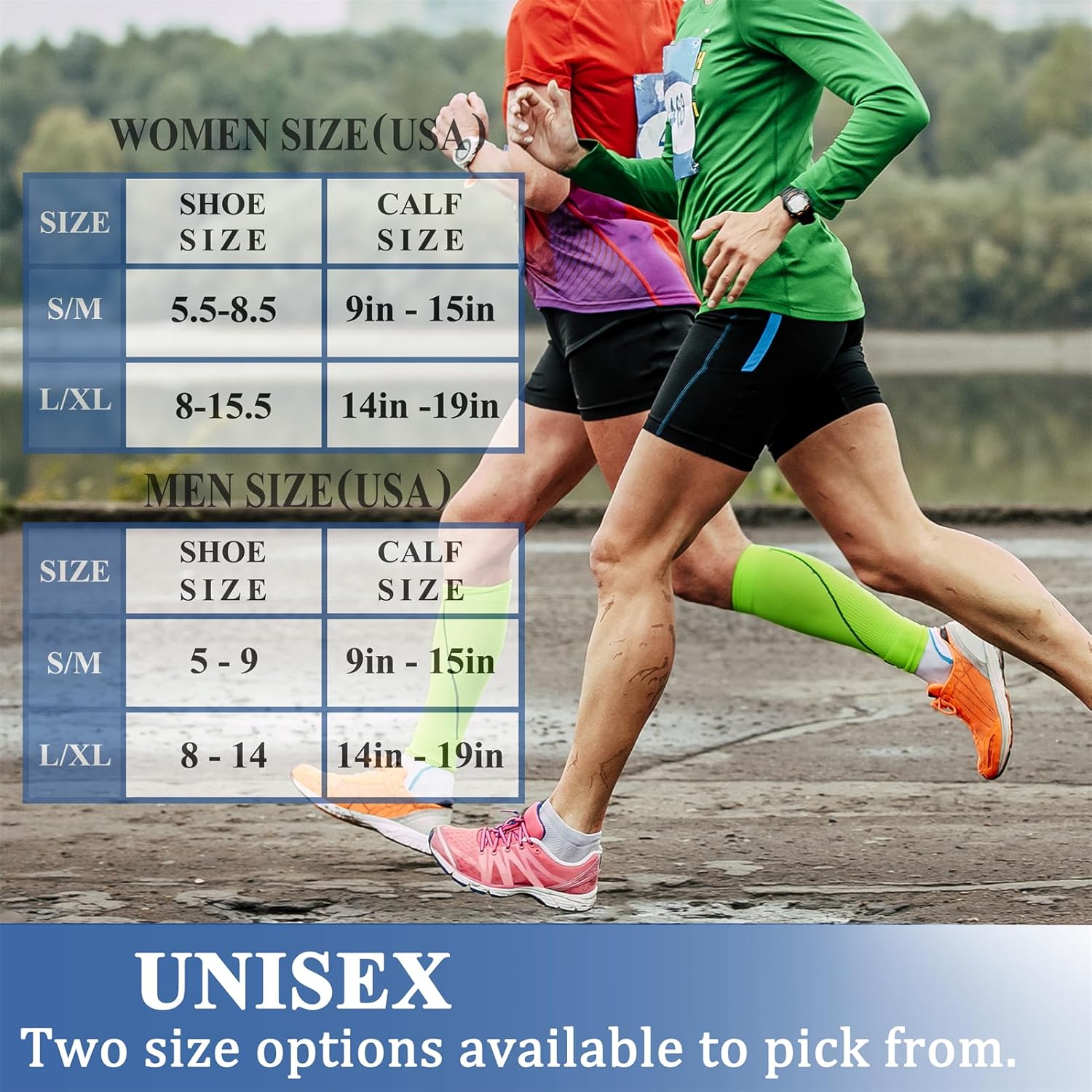 CHARMKING Compression Socks for Women and Men 15-20 mmHg