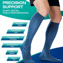 Knee Length Compression Socks for Women and Men, 15-20mmHg
