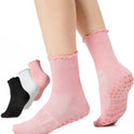 CoolMate Pilates Socks with Grips for Women, Yoga Socks