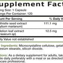 Bronson Milk Thistle Silymarin Marianum & Dandelion Extract Liver Health Support, Antioxidant Support, Detox, 120 Capsules