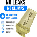 VELOMIX 20oz Protein Shaker Bottle, Leak-Proof, Dishwasher Safe