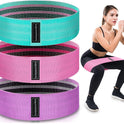 Fabric Resistance Bands, 3 Levels for Workout, Leg Strength Training, Rehab, Yoga