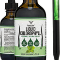 Chlorophyll Liquid Drops - for Digestion, Gut Health, Energy and Detox - Vegan Safe (Rich, Full Texture and Taste, Not Watered Down), 2oz Peppermint Flavored, by Double Wood