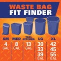 Hefty Easy Flaps Multipurpose Large Trash Bags, 30 Gallon, 40 Count