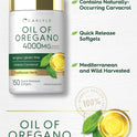 Carlyle Oregano Oil Supplement | 150 Softgel Capsules | Contains Carvacrol | Non-GMO & Gluten Free Formula