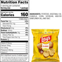 Lay's Potato Chips, Classic, 1 Ounce (Pack of 40)