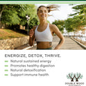 Chlorophyll Liquid Drops - for Digestion, Gut Health, Energy and Detox - Vegan Safe (Rich, Full Texture and Taste, Not Watered Down), 2oz Peppermint Flavored, by Double Wood
