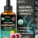 USDA Organic Lymphatic Drainage Supplement - Echinacea | Elderberry | Dandelion | Rosehip | Cleavers | Calendula | Burdock - Lab Tested - Lymph System Drops - Immune Support, Cleanse & Detox, 2 fl oz
