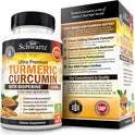 Turmeric Curcumin with Black Pepper Extract 1500mg - High Absorption Ultra Potent Turmeric Supplement with 95% Curcuminoids and BioPerine - Non GMO Tumeric Capsules for Joint Support - 90 Capsules