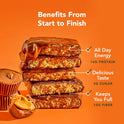 ALOHA Organic Plant Based Protein Bars - Peanut Butter Cup Bar - 12 Bars, Vegan, Low Sugar, Gluten-Free, Low Carb, Non-GMO, No Stevia, No Erythritol