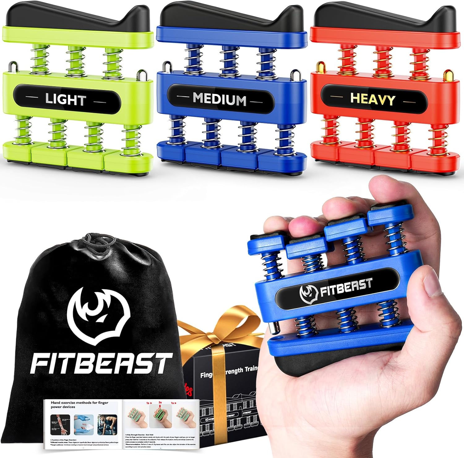 FitBeast Finger Strengthener - Improve Dexterity, Strength & Recovery
