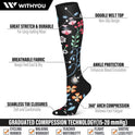 WITHYOU 3 Pairs Compression Socks 15-20 mmHg for Women and Men