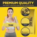 Tribe Fabric Resistance Bands for Working Out - 5 Piece Set for Legs and Glutes