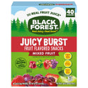 Black Forest, Juicy Burst, Fruit Flavored Snacks, Mixed Fruit Flavors, A Juicy Burst of Natural Flavors, Made with Real Fruit Juice, 0.8 oz 40 ct