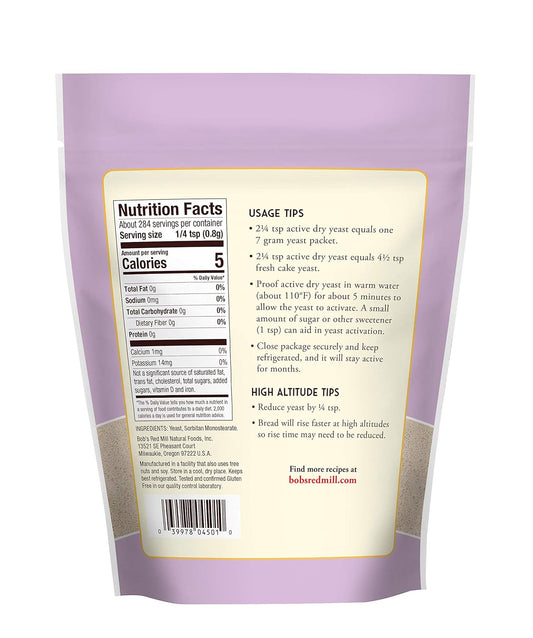 Bob's Red Mill Gluten Free Active Dry Yeast, 08 Oz