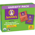 Annie's Organic Bunny Fruit Snacks, Variety Pack, Gluten Free Snack, 22 ct, 15.4 oz