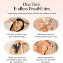 Kitsch Stainless Steel Gua Sha Facial Tool - Face Sculpting, Jawline Shaper, Lymphatic Drainage