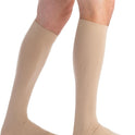 EvoNation Men's USA Made 20-30 mmHg Knee High Compression Socks Tan Large