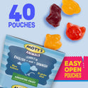 Mott's Animals Assorted Fruit Flavored Snacks, Valentine's Day, Gluten Free, Family Pack, 40 Ct, 32 oz