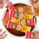 RITZ Peanut Butter and Cheese Sandwich Crackers Variety Pack, Lunch Snacks, 32 Snack Packs (6 Crackers Per Pack)