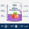 Augason Farms Freeze Dried Sliced Strawberries Can, Emergency Food Supply, Everyday Meals, 18 Servings