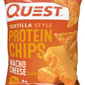 Quest Nutrition Nacho Cheese Tortilla Style Protein Chips, 18g Protein, 4g Net Carb, Low Carb, Gluten Free, 1.1 oz (Pack of 12)