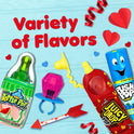 Candy Variety Pack, 18Ct Assorted Valentine's Candy Lollipops, Bulk Individually Wrapped Ring Pop, Push Pop, Baby Bottle Pop & Juicy Drop, Birthday Party Favors, Valentine's Gifts, Kids Goodie Bags