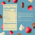 Tru Fru Nature's Strawberries Hyper-Chilled in White & Milk Chocolate, 8 Ounce Bag