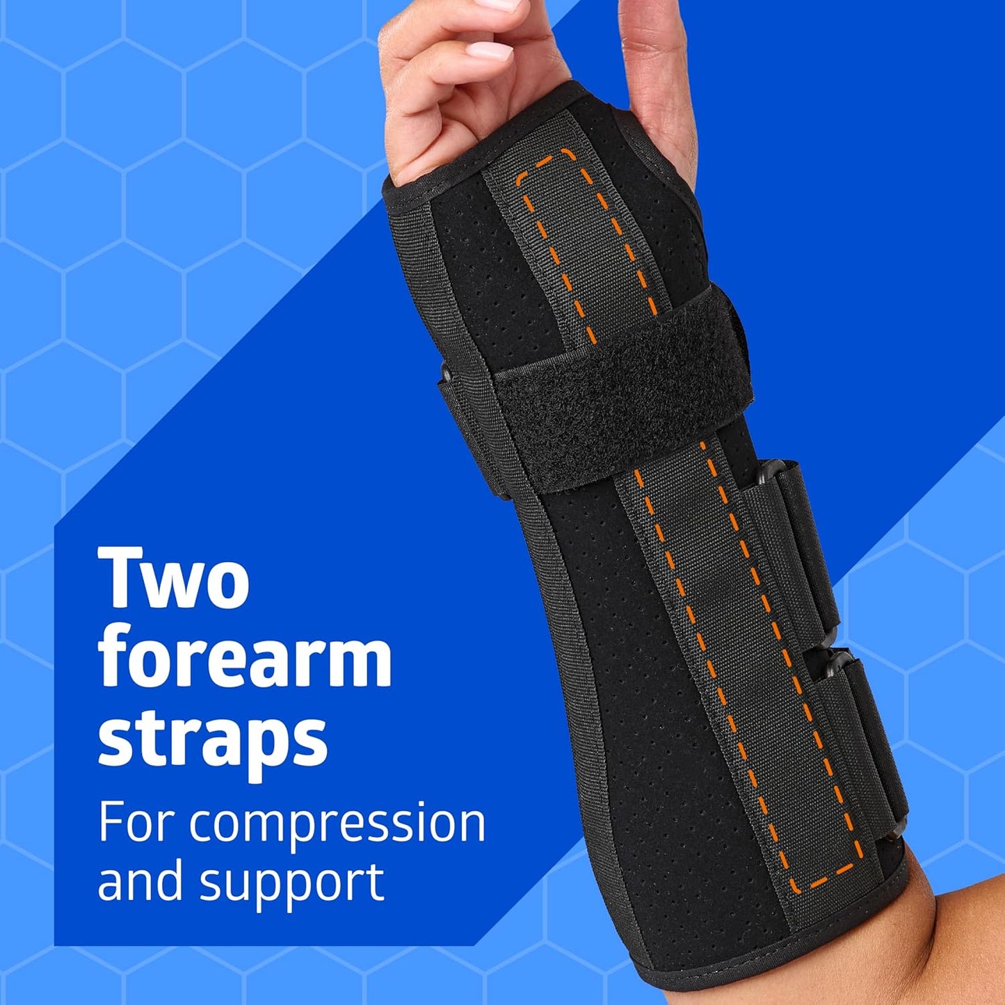 Medline Wrist and Forearm Splints, Medium, 10", Right Arm, for Immobilization and Support