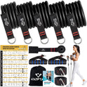 Resistance Bands with Handles for Women, 5 Level Exercise Bands