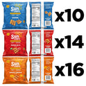 SunChips 100% Whole Grain Chips, Variety Pack, 1 oz Bags, Pack of 40, No Artificial Flavors, No Colors from Artificial Sources