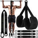 Pull Up Assist Bands with 3 Resistance Levels and Adjustable Comfort Foot Rest