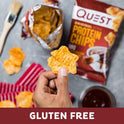 Quest Nutrition BBQ Protein Chips, 19g Protein, 4g Net Carb, Gluten Free, 1.1 oz (Pack of 12)