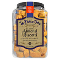 La Dolce Vita Classic Almond Italian Biscotti Cookies, Gourmet Coffee & Tea Dipping Snack, 40 oz Jar