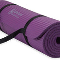 Gaiam 10mm Yoga Mat with Carrying Strap for Home & Gym Workouts